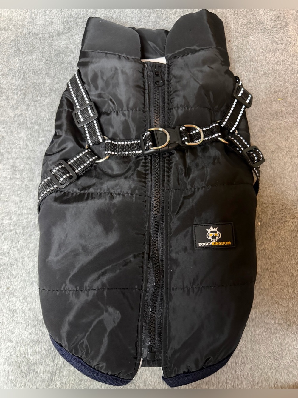 Doggy Kingdom Black Vest / Dog Cost Multiple Sizes